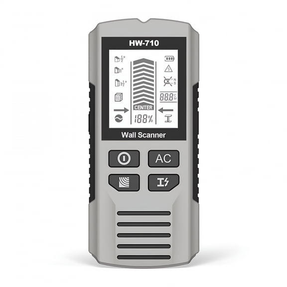 GJX 2026 New Stud Finder Wall Scanner 5 in 1 Multifunction Stud Locator with Upgraded Sensor Lcd Display and Audio Alarm for the Center & Edge of Metal Studs Ac Wire and Pipe Detection