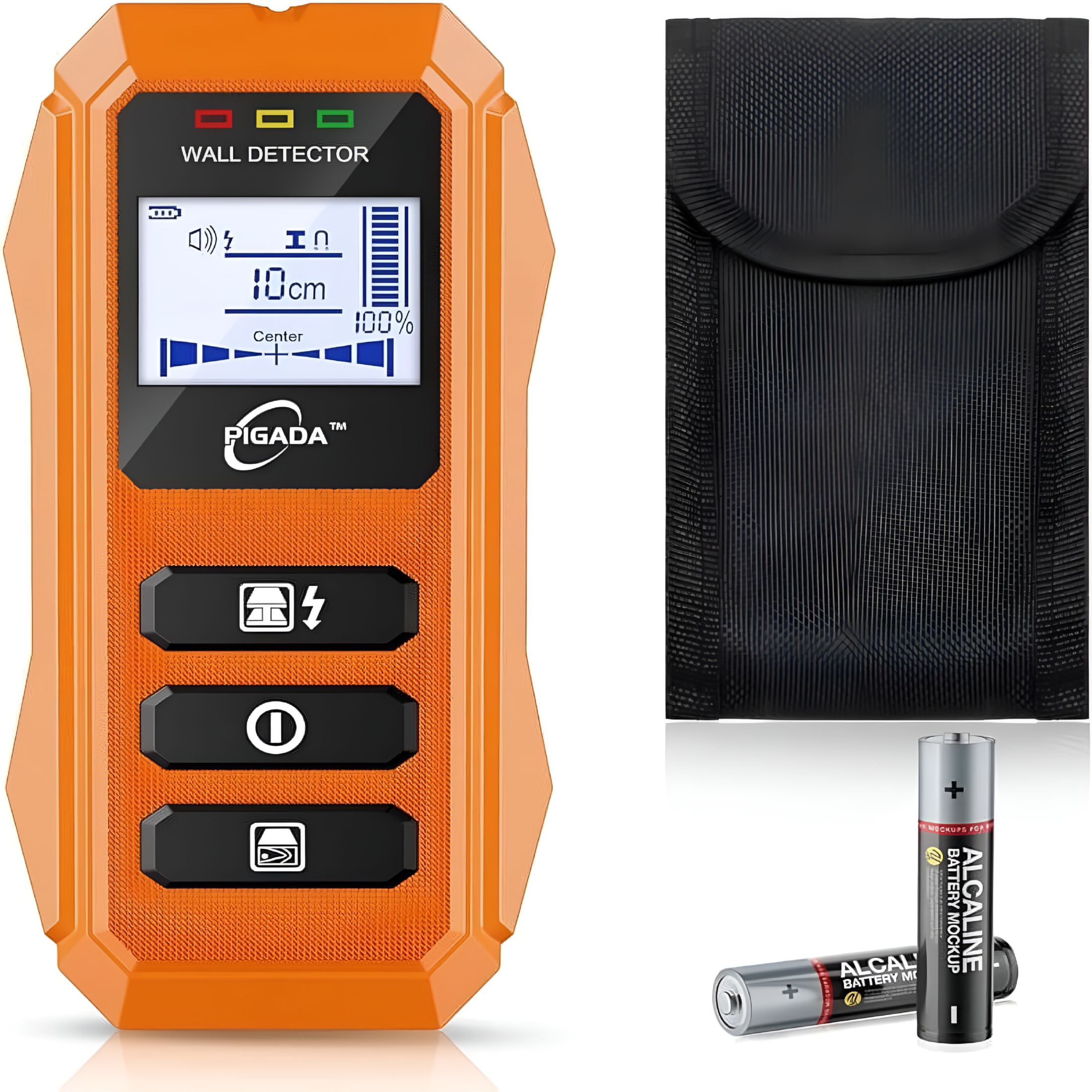 GJX 2026 New Stud Finder Wall Scanner - 5 in 1 Stud Finder Tool with Pro Smart Sensor Chip and Hd Lcd Display,Stud Detector Beam Finders for the Center Wood Studs Ac Wire Drywall Detection Pipe