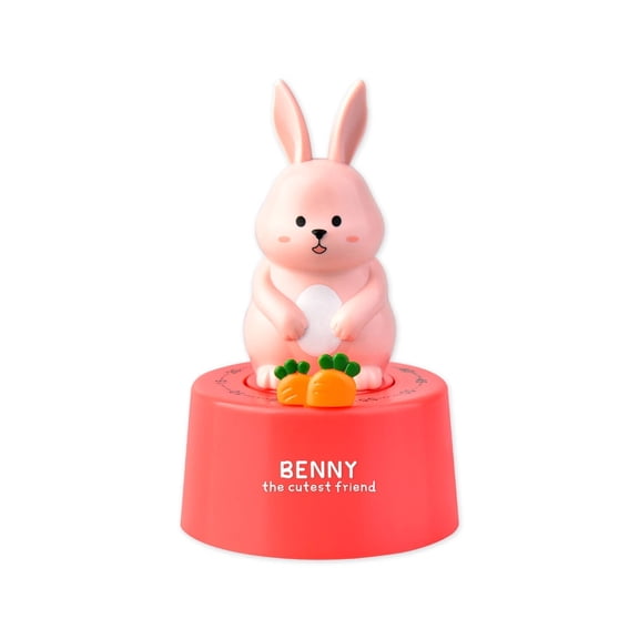 GJX 2026 New Timer Creative Cartoon Animal Design Kitchen Timer Eco Friendly Mechanical Movement Time Timer Style4 for Cooking Baking Kids' Activities Study Home Use