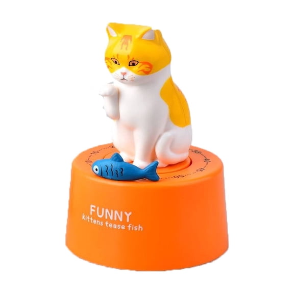 GJX 2026 New Timer Creative Cartoon Animal Design Kitchen Timer Eco Friendly Mechanical Movement Time Timer for Kitchen Study Workout Style7