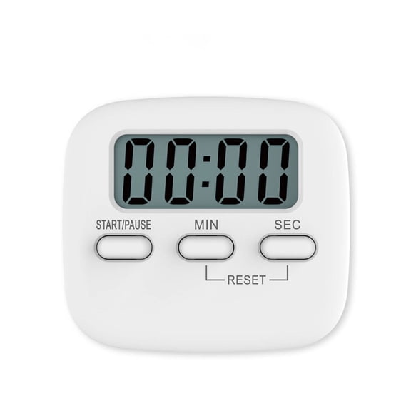 GJX 2026 New Timer Powerful Magnetic Base Timer Outlet Clear and Loud Sound Visual Timer White for Cooking Study Workshops Meetings Home Use