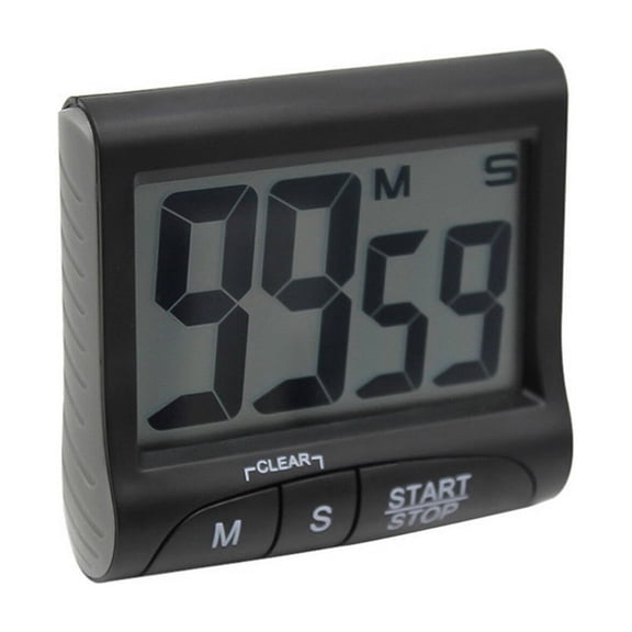 GJX 2026 New Timer Simple Yet Powerful Timer Outlet Large Screen Design Shot Timer Black for Workouts Cooking Study Sports Time Management Home Tasks