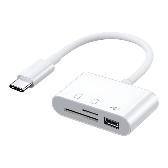 GJX 2026 New Type C Card Reader Type C Android Mobile Computer Multi Function Otg2.0 Sd/Tf U Disk for Data Transfer,Photo Backup,Storage,Office,Travel