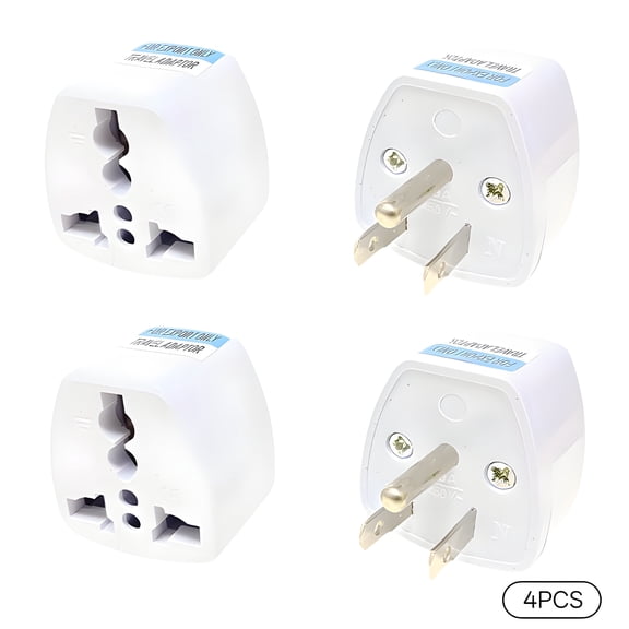 GJX 2026 New Uk to Us Plug Adapter,Multiple Standard Compatibility Us to Uk Plug Adapter,Safety-First Design European to Us Plug Adapte for Travel,Home,Office,Hotel,Appliances