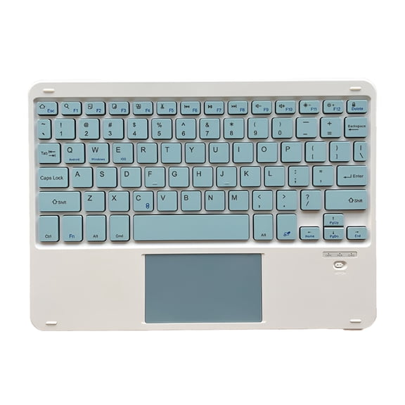 GJX 2026 New Ultra-Slim Wireless Bluetooth Keyboard with Touchpad-Universal Rechargeable Keyboard for Ios Android Windows Devices for Office,Home Use,Travel,Work,Study