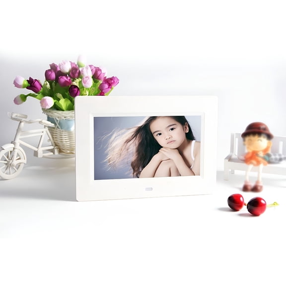 GJX 2026 New Ultra-Thin High-Definition Led Electronic Photo Frame Multimedia Advertising Player 7 Inch Digital Photo Frame Using Usb Or Sd to Play Photos/Videos/Music,Gifts for Mom&Dad