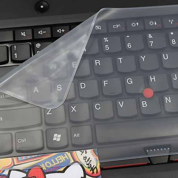 GJX 2026 New Universal Keyboard Cover for 13" 14" Laptop Notebook,Silicone Waterproof Dust Film Keyboard Protector Skin-Clear