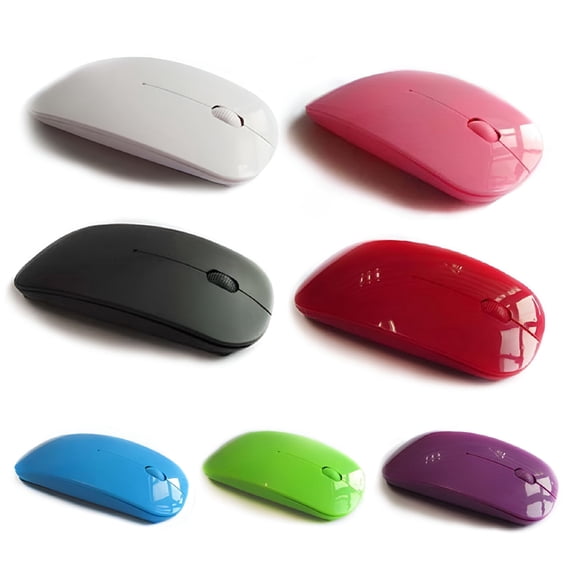 GJX 2026 New Universal Laptop Pc Computer 2.4Ghz Battery Powered Wireless Usb Optical Mouse for Home,Office,Gaming,Travel,Remote Work,Student Use