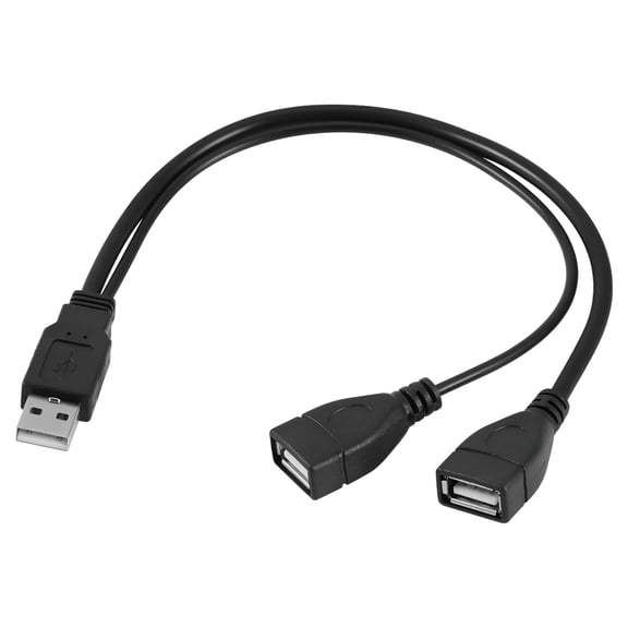 GJX 2026 New Usb 2.0 A Male to Dual Usb Female Data Hub Usb Splitter Cable Usb Charging Power Adapter Cable Extension for Laptop,For Data Transfer,Charging,Laptop,Desktop,Office Use