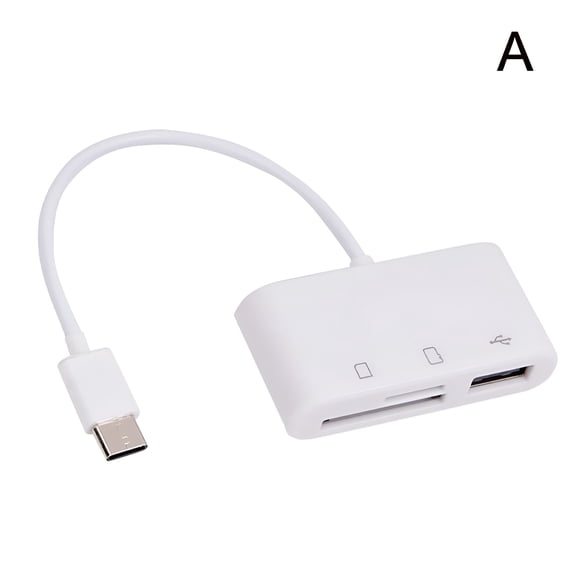 GJX 2026 New Usb C 3 in 1 Hub Converter Type-C Adapter Sd Card Reader for Laptops,Tablets,Data Transfer,Charging,Peripherals,Office,Travel