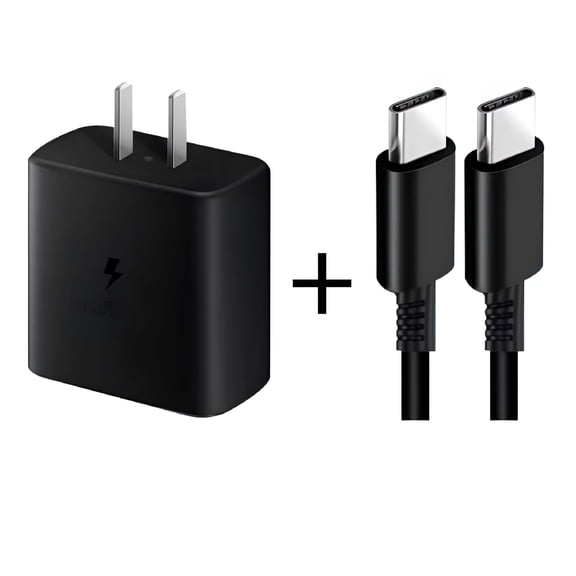 GJX 2026 New Usb C Charger,25W Super Fast Charger with Type C Charger Cable 6Ft-Black,For Smartphones,Tablets,Laptops,Home,Office,Travel