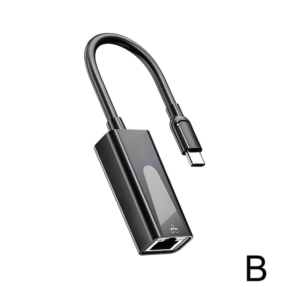GJX 2026 New Usb-C to Rj45 Gigabit Ethernet Network Adapter,For Home Office,Remote Work,Gaming,Streaming,High-Speed Internet,And Stable Wired Connections.