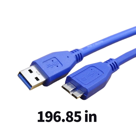 GJX 2026 New Usb Cable Dual Twisted Pair Usb 3.0 Cable Stable Signal Interference Protection Usb 3.0 Extension Cable Blue 16Ft for Data Transfer Office Use Gaming Home Entertainment Video Streaming