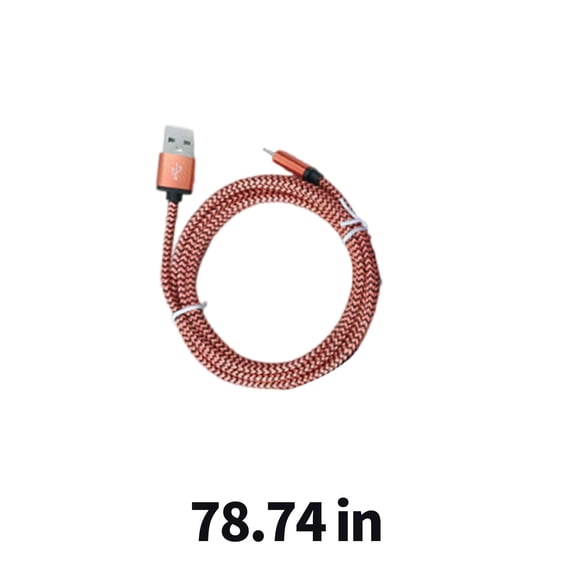 GJX 2026 New Usb Cable,Flexible Micro Usb Cable,Reinforced Connector High Compatibility Android Charger Cable,Orange,6Ft