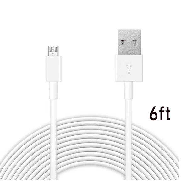 GJX 2026 New Usb Cable High-Speed Charging Android Charger Cable Micro Usb Cable with Data Transfer Capability for Charging Data Transfer Travel 6Ft