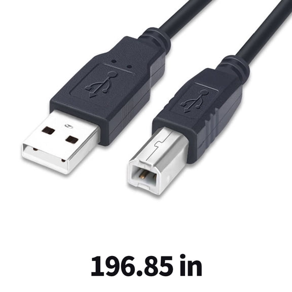 GJX 2026 New Usb Cable Universal Compatibility Printer Cable Plug and Play Efficient Transmission Usb Printer Cable 16Ft for Printers Office Equipment Data Transfer Scanning Home Office Setup