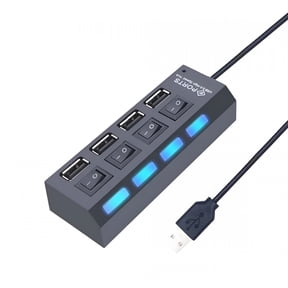 GJX 2026 New Usb Hub 3.0 Hub Usb 3 Usb 2.0 Multi Usb Splitter Power Adapter 4/7 Port Multiple Expander with Switch for Pc Accessories