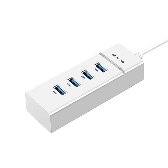 GJX 2026 New Usb Hub Supports Multiple Usb Devices Usb C Hub Convenient Wide Compatibility 2.0 Usb Adapter for Laptop White for Data Transfer Charging Connecting Peripherals Home Office Use