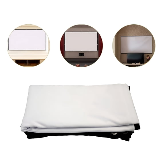 GJX 2026 New Video Projector Screen Not Easy to Deform Polyester 1Pack for Classrooms