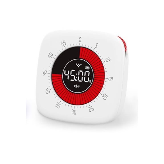 GJX 2026 New Visual Timer Adjustable Silent Timer for Kids Portable Timer for Classroom with Rechargeable Battery for Study Homework Reading