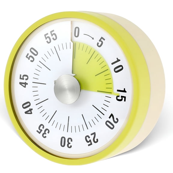 GJX 2026 New Visual Timer for Kids and Adults,60 Minutes Countdown Kitchen Timer,Time Management Tool for Kids Desk,Mechanical Clockwork No Battery Required,Study/Work/Cooking/Fitness