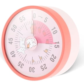 GJX 2026 New Visual Timer for Kids and Adults,60 Minutes Countdown Kitchen Timer,Time Management Tool for Kids Desk,Mechanical Clockwork No Battery Required,Study/Work/Cooking/Fitness