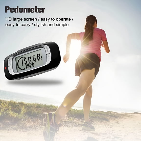 GJX 2026 New Walking 3D Pedometer with Clip Accurate Step Counter for Fitness Walking Distance Miles/Km Calorie Counter for Walking, Running, Hiking, Fitness, Daily Use