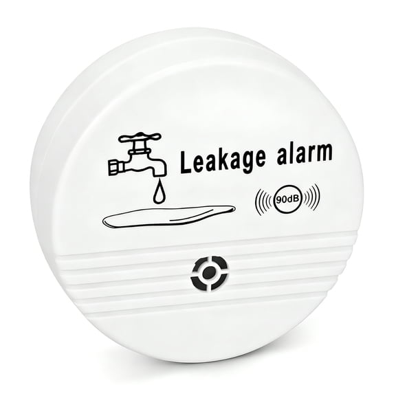 GJX 2026 New Water Leak Detector Alarm 90Db Voice Wireless Water Leakage Sensor Alarm for Kitchen,Bathroom,Basement,Laundry
