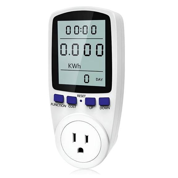 GJX 2026 New Watt Meter Power Energy Monitor Electricity Usage Socket Equipment Plug for Home,Office,Workshop,Laboratory,Appliances