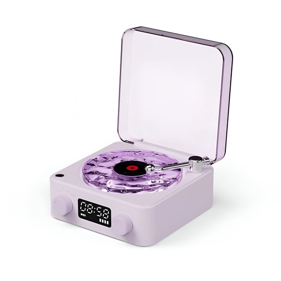 GJX 2026 New Wave Vinyl Record Player-Blue and White,360 Stereo Sound,4-In-1 Playback Modes,Create A Romantic Atmosphere,For Home Decor,Parties,Relaxation,Music Enjoyment,Gift Giving