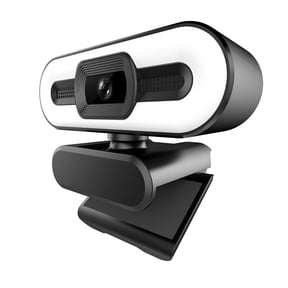 GJX 2026 New Webcam for Streaming and Laptop Adjustable Ring Light Focus Microphone Usb Computer Camera Plug and Play for Pc Desktop Laptop Video 1080P