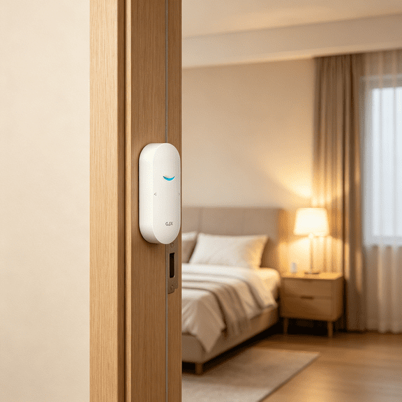 GJX 2026 New Wifi Door Sensor,Smart Window Contact Sensor Compatible with Alexa Google Assistant,App Control&Message Alert Function,Wireless Security Alarm Door Open Chime Sensor for Home Business