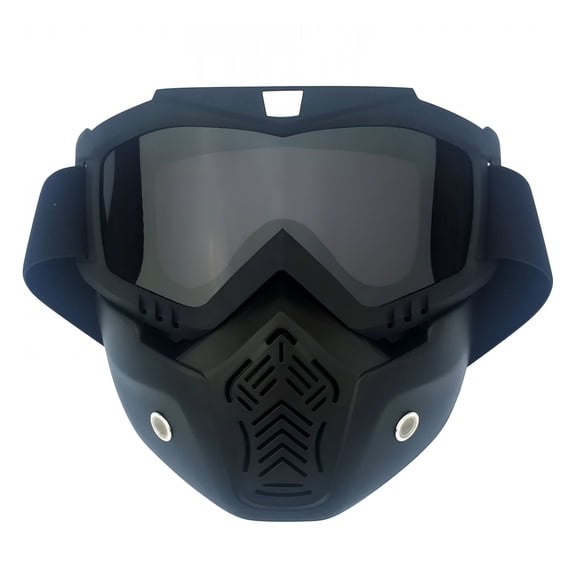 GJX 2026 New Windproof Snow Goggles & Ski Mask - Anti-Fog,Uv Protection,Removable Face Cover - Helmet Compatible for Motorcycle & Outdoor Riding - Adjustable Straps,Polycarbonate Lens