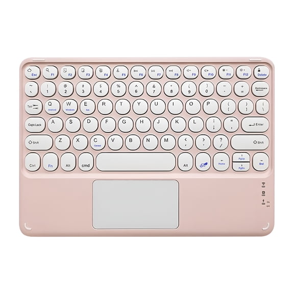 GJX 2026 New Wireless Keyboard with Touchpad,Ultra-Slim Portable Rechargeable Bluetooth Keyboard,Trackpad
