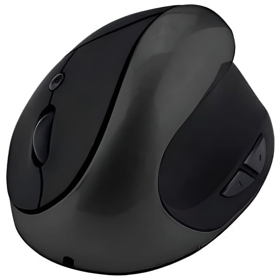 GJX 2026 New Wireless Mouse 2.4G Ergonomic Vertical Optical Mouse with Nano Receiver,4 Adjustable Dpi 800/1200/1600/2400,Rechargeable Li-Battery,6 Buttons for Computer,Notebook,Pc,Laptop,Macbook