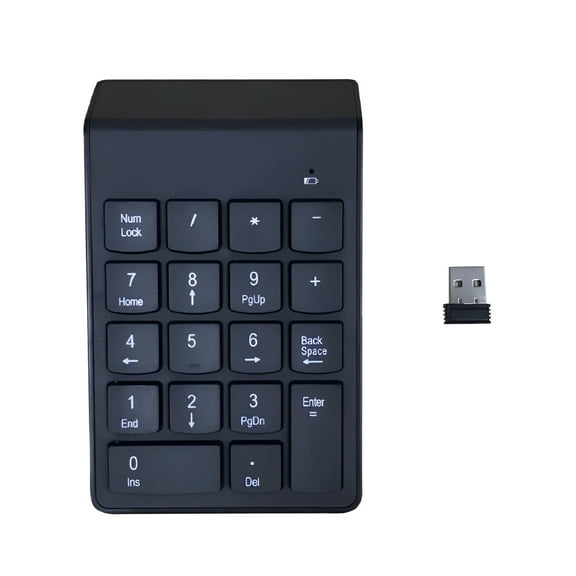 GJX 2026 New Wireless Number Pads,Numeric Keypad Numpad Keys Portable 2.4 Ghz Financial Accounting Number Keyboard Extensions 10 Key for Laptop,Pc,Desktop,Notebook