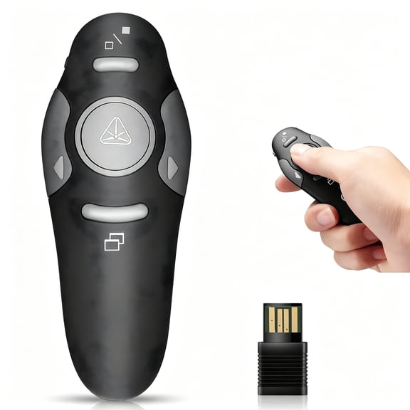 GJX 2026 New Wireless Powerpoint Presenter Clicker and Remote for Presentations, Lectures, Meetings, Classrooms, Office Use.