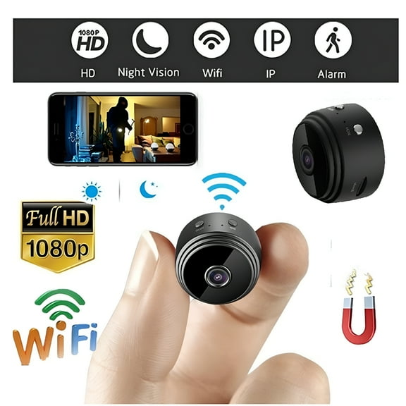GJX 2026 New Wireless Wifi Security Cameras for Indoor Use, Hd 1080P Mini Camera with Night Vision, Motion Detection, 360 Adjustable for Home & Outdoor