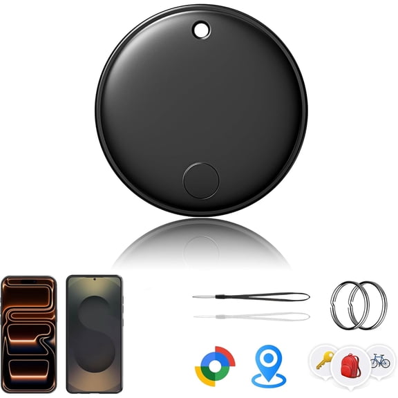 GJX 2026 Smart Tags 4 Pack,Dual System Bluetooth Item Locator for Android&Ios,Works with Find My and Find Hub for Keys Luggage