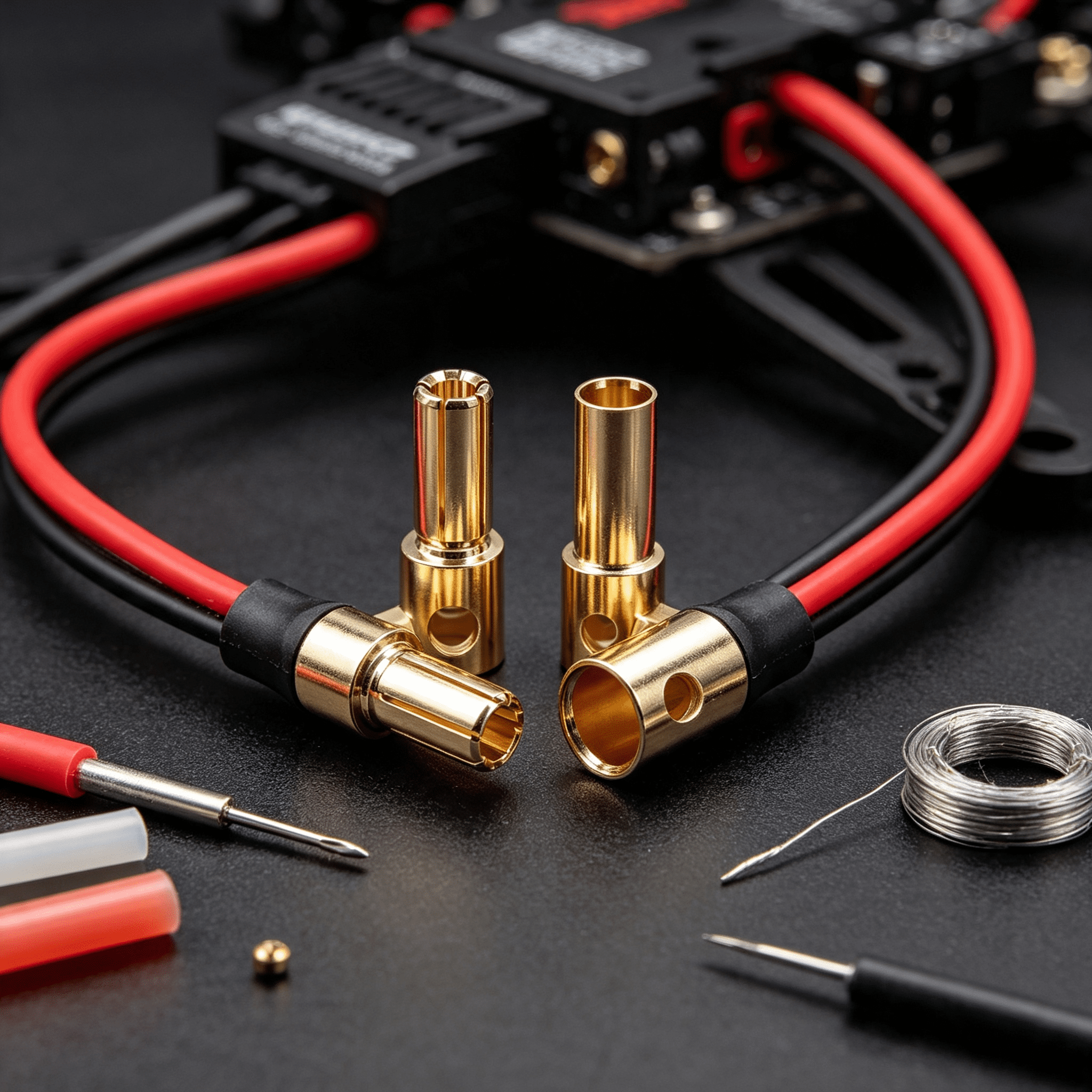GJX 20Pair Gold-Plated 5.5Mm Banana Plug Bullet Male and Female ...