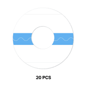 GJX 20Pcs Adhesive Patches,Thin Transparent Cgm Sensor Patches,Breathable Waterproof Cgm,3.15x3.15in
