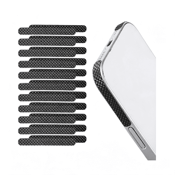 GJX 20Pcs Cell Phone Grip Tape,Grip Stickers Black Non Slip Side ...