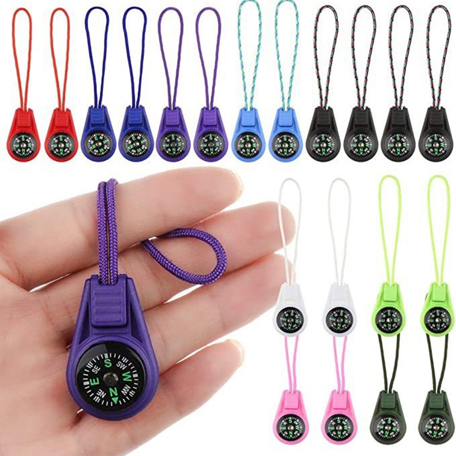 GJX 20Pcs Compass for Hiking,Multi-Function Compass,Lightweight Compass for Hiking,Durable Outdoor Survival Gear