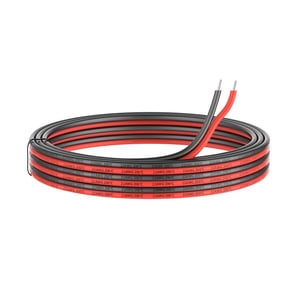 GJX 22Awg Silicone Electrical Wire 2 Core Tinned Copper Wire 10Ft Cable,Purity Oxygen-Free Tinned Copper Wire Strands Wire Ultra Flexible Soft Super Low Impedance High Temperature Resistance