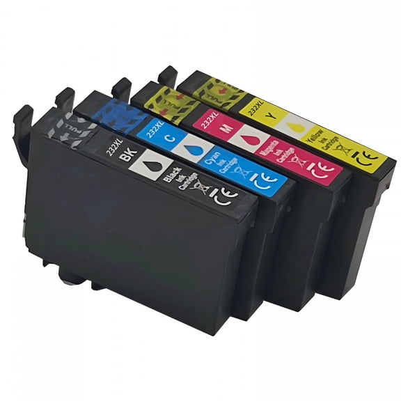 GJX 232XL Ink Cartridge Replacement for 232 Ink Cartridges Combo Pack,Black,Cyan,Magenta,Yellow for Expression Home,Workforce Printers