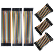 GJX 240Pcs Wire Kit,10Cm and 20Cm Jumper Cables,40-Pin M-F/M-M/F-F,Breadboard Jumper Ribbon Cables Kit Compatible with Arduino Projects
