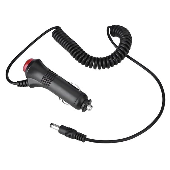 GJX 2M 12V Car Cigarette Lighter Power Supply to 5.5 x 2.1mm DC Male Plug Spring Adapter Cable