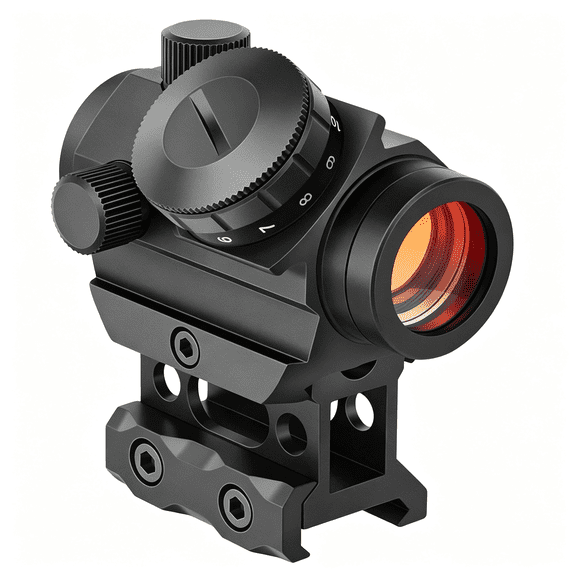 GJX 2Moa Sight 1X25Mm Reflex Sight Waterproof & Shockproof & Fog-Proof Scope with 1" Riser Mount 11 Brightness Levels Sight for Rifle