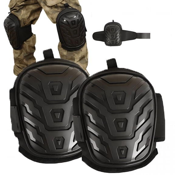 GJX 2PCS Knee Pads for Work with Heavy Duty Gel Cushion for Construction & Flooring