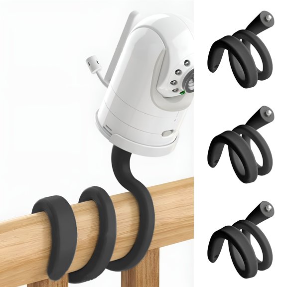 GJX 2Pack Flexible Twist Mount for Indoor Cam Flexible Gooseneck Mounting Bracket